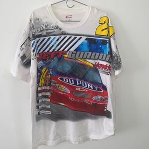 Vintage Chase Jeff Gordon All Over Print T Shirt DuPont